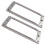 2 Pieces Metal Electric Guitar Pickup Flat Base Mounting Inside Frame 3