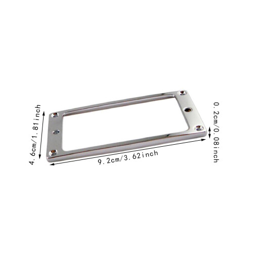 2 Pieces Metal Electric Guitar Pickup Flat Base Mounting Inside Frame 1