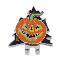 Halloween Pumpkin Magnetic Hat Clip Golf Ball Marker Fit for Golf Cap