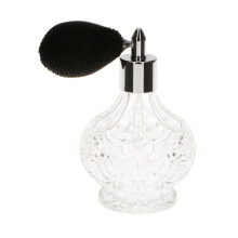 80ML Fashion Short Spray Atomizer Refillable Vintage Glass Perfume Bot