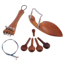 4/4 Violin Chin Rest Tailpiece Fine Tuner Tuning Peg Tailgut Endpin St