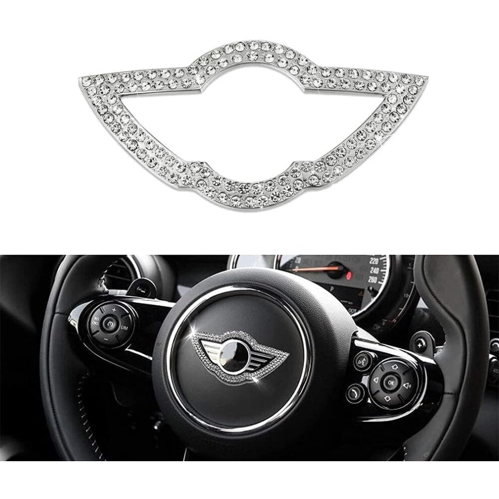 Sparkling Crystal Rhinestones Automotive Interior Upgrade, Bling Interior Decoration Engine Start Cover With Car Specific Adhesive, Dur Scratch 9190834265162