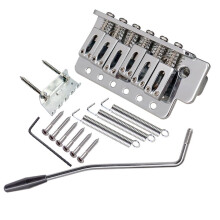 Silver 6 String Left Handed Guitar Tremolo Bridge Assembly for ST SQ G