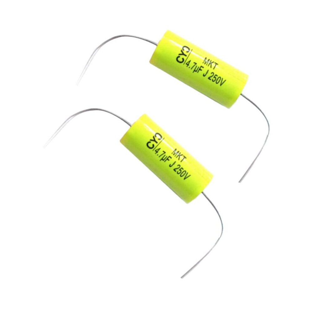 2Pcs 250V 4.7Uf Audio Speaker Divider Crossover Non-Polarity Capacitor 753321326938