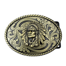 Native American Indian Warrior Chief Belt Buckle Casual Mens Belt Buck