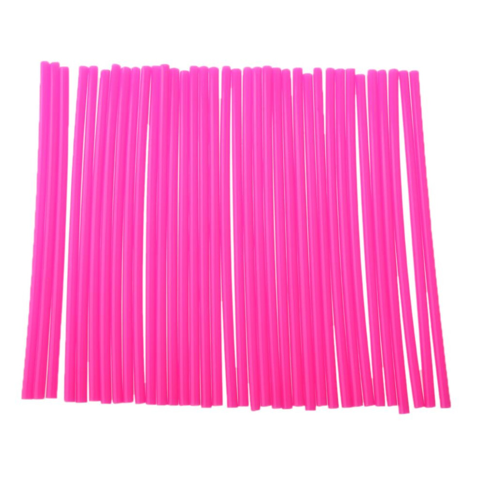 36 Pieces Universal Motocross Wheel Rim Spoke Wraps Skins Cover Pink 617720617090