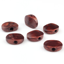6pcs Oval Acrylic Pearliod Buttons Guitar Machine Tuner Peg Knobs Coff