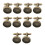 10Pcs 16mm Round Blank Settings Base Pad Cuff Links Cufflinks Antique 1