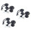 6pcs Black Plastic Bodyboard Surfboard Surf Leash Plugs Attachment w/ 3