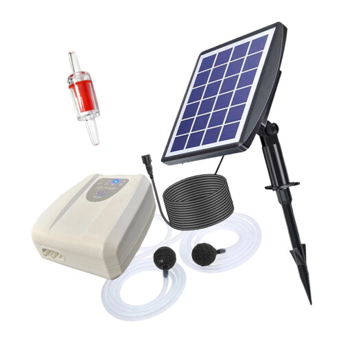 (Pack de 1) Ventilateur d'aération solaire USB avec doubles