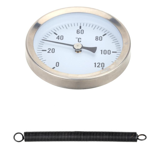 Bi-metal Thermometer Clip-on Temperature Gauge Dial with Spring