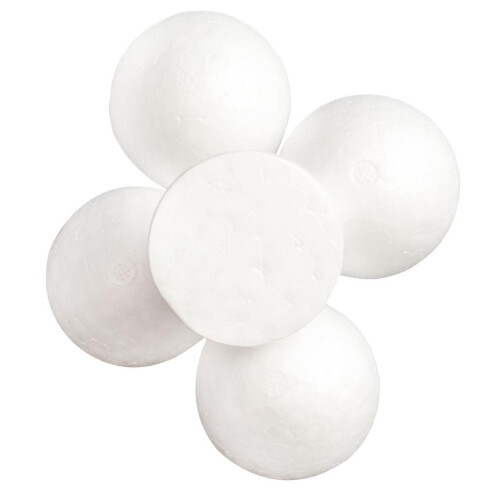 5 Pieces Half Round Solid Polystyrene Foam Balls for Christmas Craft 1