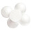 5 Pieces Half Round Solid Polystyrene Foam Balls for Christmas Craft 1 2