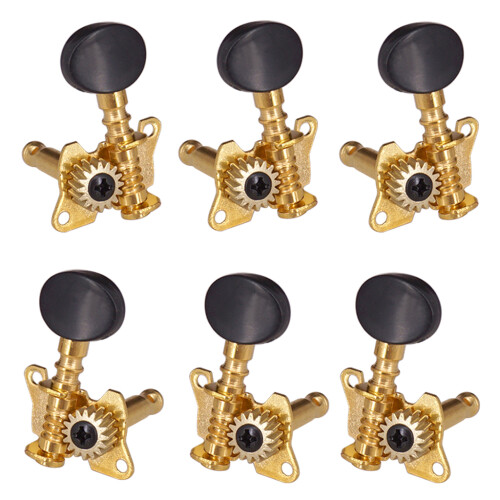 3R3L String Tuning Peg Tuner Open Oval Button Heads for Acoustic Folk