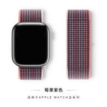 (134# Berry Purple, 38/40/41/42mm) For Apple Watch Nylon Woven Strap Series 8 7 6 5 4 3 2 SE 42/44/45 mm 38/40/41mm