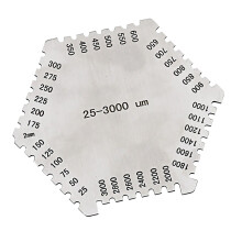 Precision Wet Film Comb Hexagonal 25-3000um Stainless Steel Thinkness