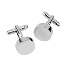 Mens Shirt Cufflinks Business Suit Round Cuff Links Wedding Gift Silve