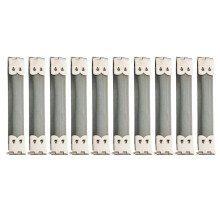 10x Shrapnel Purse Making Supplies Metal Frame Kiss Clasp 8.5x1.4 cm S