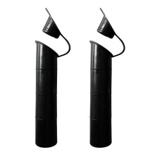 2 Pieces Fishing Rod Holder Mount Rubber Inner Sleeve Tube Liner 30 De