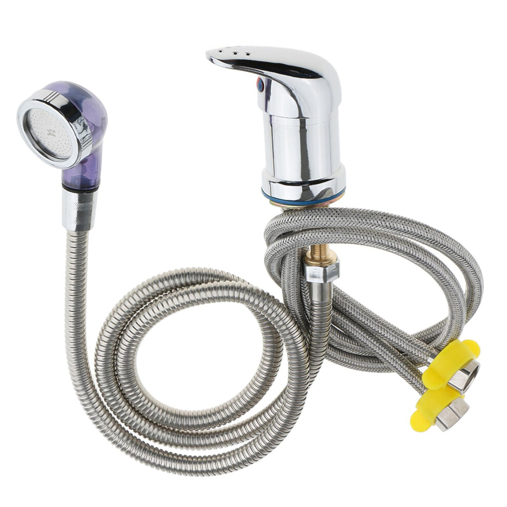 Hot Cold Faucet and Spray Hose for Beauty Salon Shampoo Bowl Parts Kit