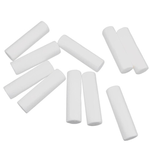 10pcs White Modelling Craft Polystyrene Foam Cylinder Pillar 12cm