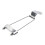 Chrome 6-String Tailpiece Bridge for Les Paul Archtop Electric GuitarG 2
