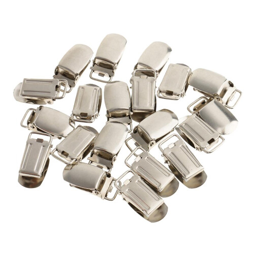20 Pieces Pacifier Suspender Clips 15mm
