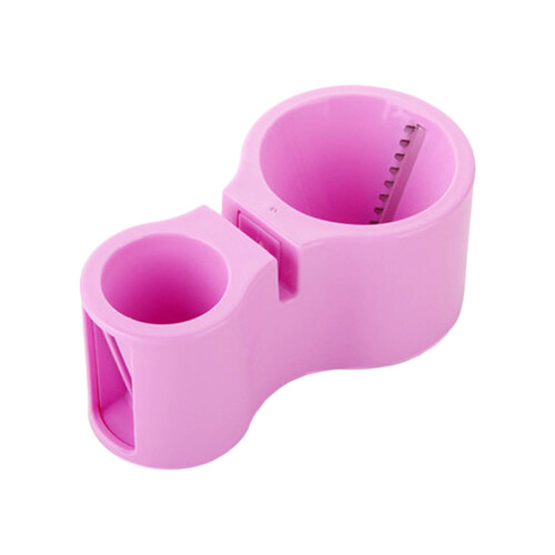 Râpe à spirales ergonomique en acier inoxydable ABS avec-Rose
