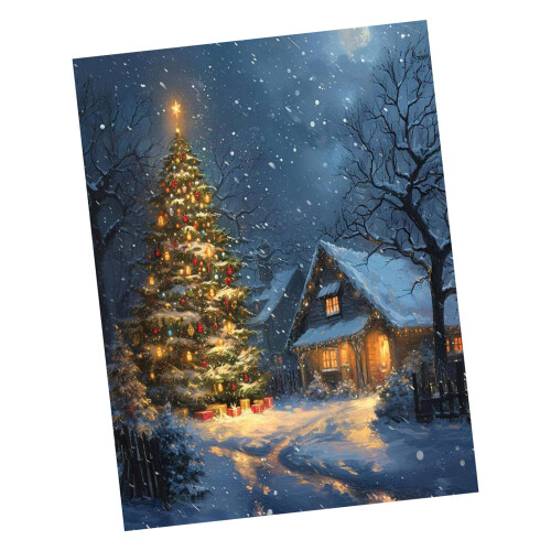Ensemble de peinture en cristal d'arbre de noël, ensemble-1