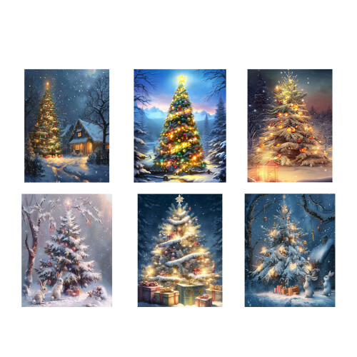 Ensemble de peinture en cristal d'arbre de noël, ensemble-1 1