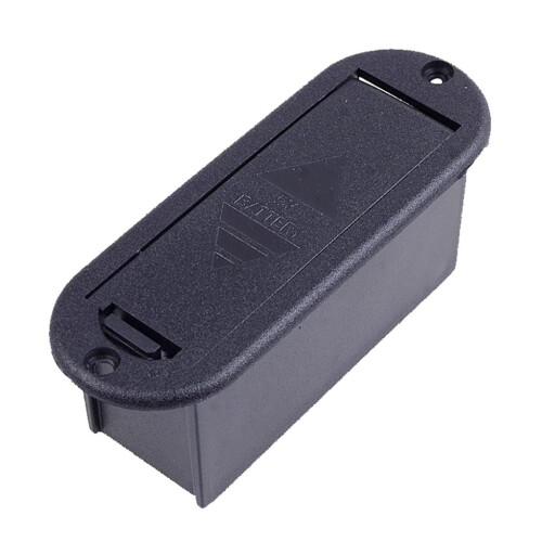 Black 9v Battery Case Box for Active Guitar Bass Pickup 1