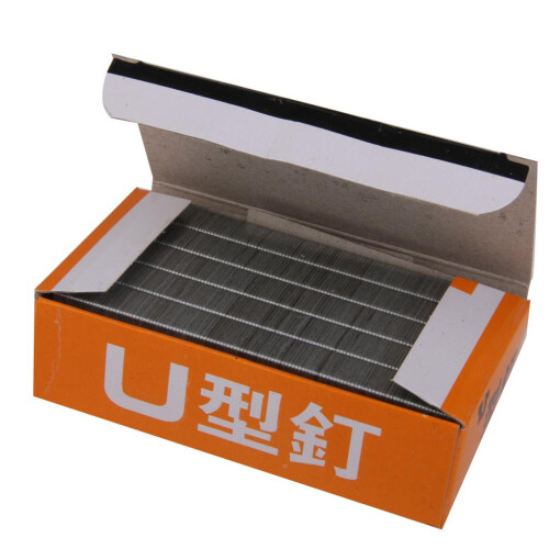 2400pcs U Shape Staples Upholstery Fabric Stapler Tacker Shooter Stapl