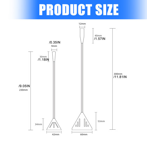 Outil de sable en acier inoxydable de durabilité pour le-30cm 2
