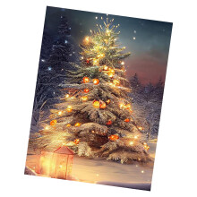 Ensemble d'art en cristal d'arbre de noël pour adultes-3