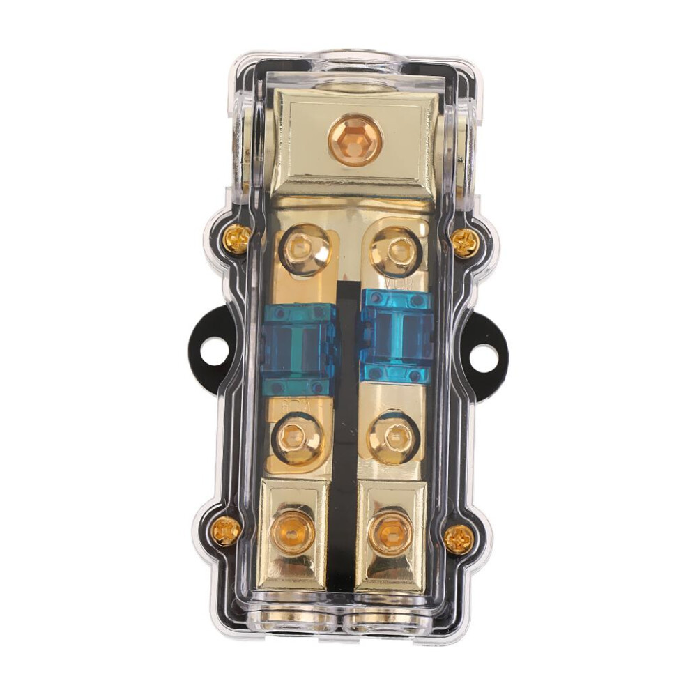 Car 60A Audio Fuse Holder Power Distribution Block Fusebox Universal 715838668024