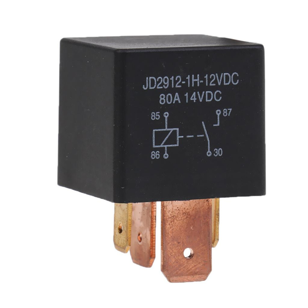 12V Relay 4 Pin Automotive 80Amp 80A Changeover Normally Open Contact 753308770907