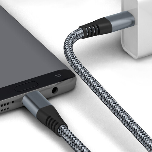 USB-C-Ladekabel 60W  USB-C PD Ladegerät Grey 3 m 2