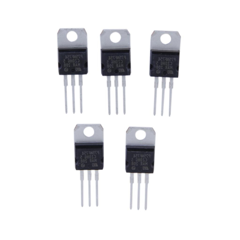 5Pcs N-Channel Power Mosfet P75nf75 80A 75V Package To-220 763399706204