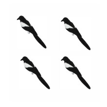 4 Piece Magpie Decoy Hunting Bait Shooting Trap Pest Control Garden Sc