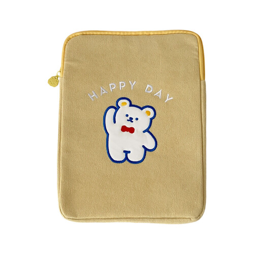 11Inch Sleeve With Plush Interior Padding For-yellow bear