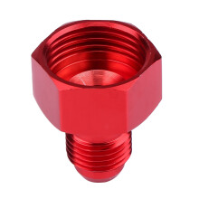 Sort aluminiumsfinish Flare reducer adapter hun-til-han flare reducer letvægts 6061-T6 Billet aluminium anodiseret finish tætningsvinkel positiv