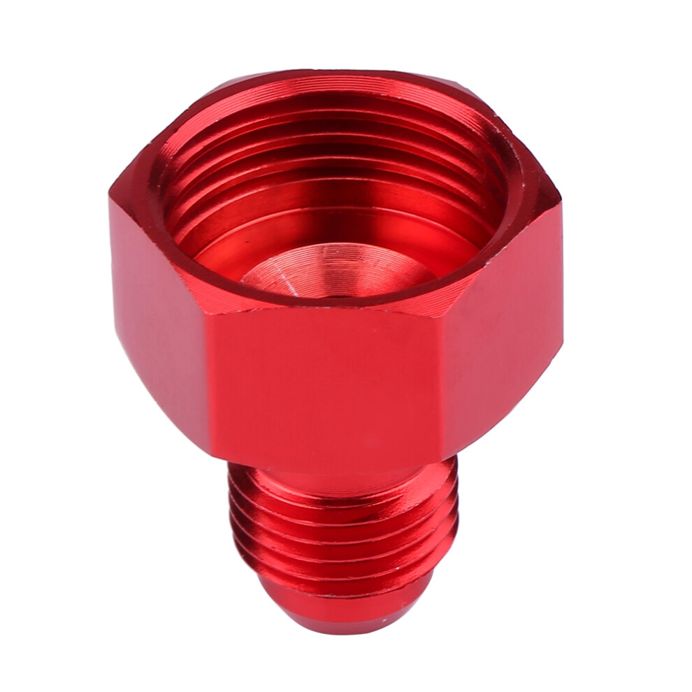 Aluminum Finish Flare Reducer Adapter Female To Male Flare Reducer Lightweight 6061-T6 Billet Aluminum Anodized Finish Sealing Angle Positive Black 9190834853789