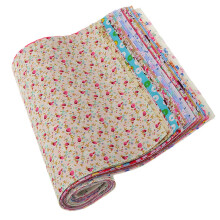 30pcs Mixed Floral Printed Cotton Fabric for Dolls Cloth Bags Sewing C