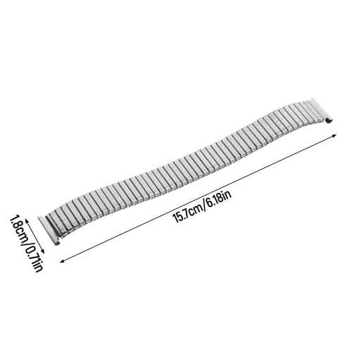 18mm Stainless Steel Spring Watch Band Strap Bracelet Solid Link for U 1