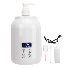 Digital Heater for Massage Oils & Lotions, Professional Massage Table Warmer with Timing Function, 360 Degree Surround Heating, Stainless Steel Pump T