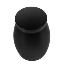 Zwarte Kleine Mini Urn Aluminium Voor As Van Huisdieren