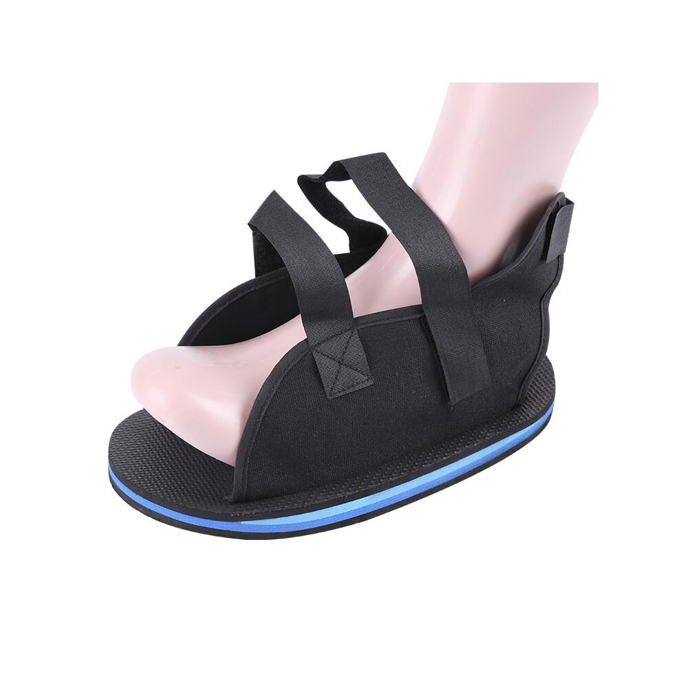 Post Op Shoe Surgery Plastered Recovery Shoe with Adjustable Strap Fracture Recovery Walking Boot Open Toe Cast Foot Rehabilitation Slippers (XL)