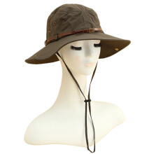 Chapeau à visière à large bord pour femmes,-Vert armée