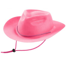 Chapeau de cowboy pour enfants, chapeau de fête-Rose