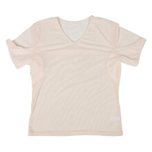Sweatproof Beige Mens V Neck Undershirt Breathable Skin Tone